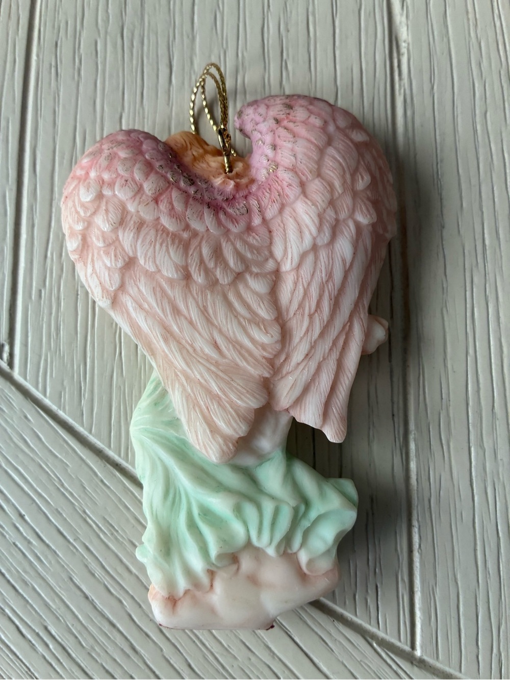 Seraphim Classics Angel Figurine in‎ Mint Green and Pink. Cottagecore decor - Picture 6 of 8